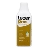 Lacer Dorado colutorio, botella frontal, frescura duradera para el día a día
