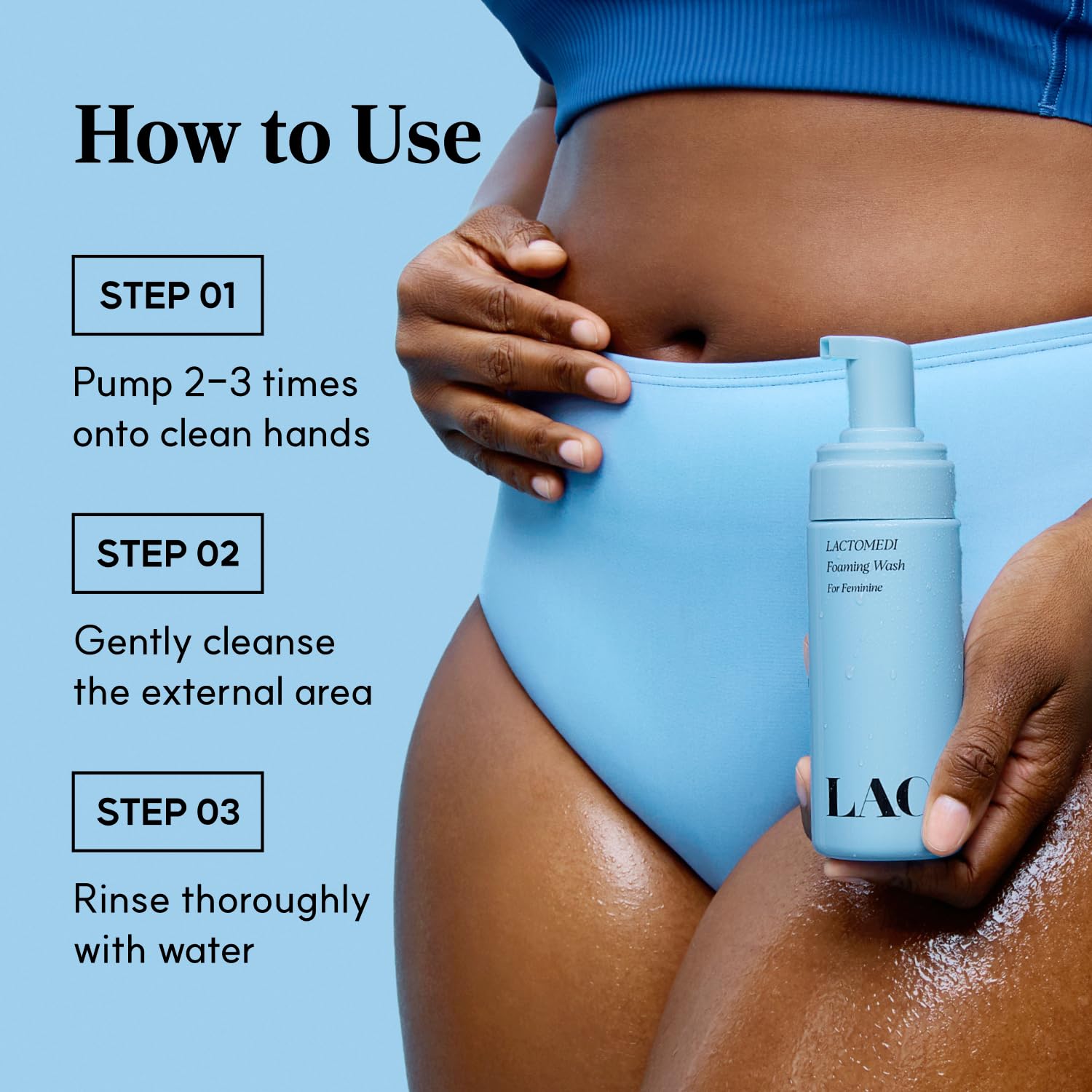 Lactomedi Aplicación fácil: 2–3 impulsos para limpieza rápida.