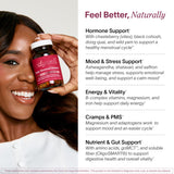 Ladywell Balance: etiqueta frontal clara con información de ingredientes.