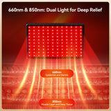 LAFCARE panel grande 11,5x8,3 pulgadas con luz roja 660nm para rostro y piel