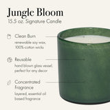 Vaso reutilizable Jungle Bloom de LAFCO New York para decorar hogares con estilo.