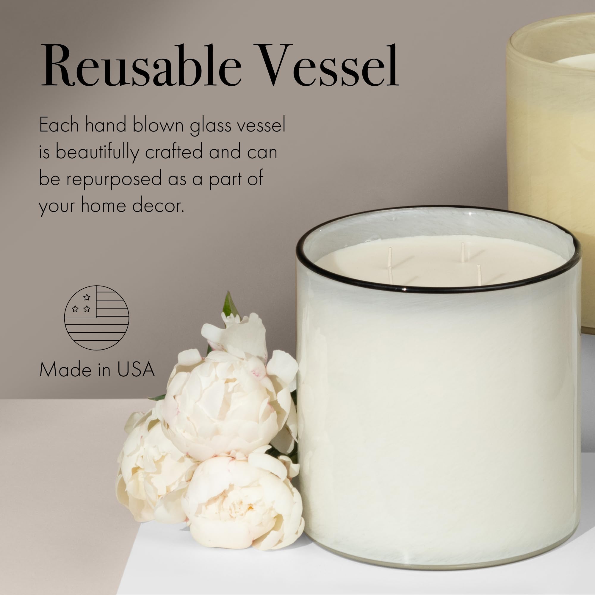 Vaso reutilizable de LAFCO, complemento decorativo tras la quema.
