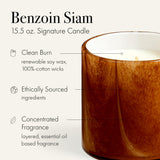 LAFCO New York Signature Benzoin Siam vela aroma vainilla suave para relajación.