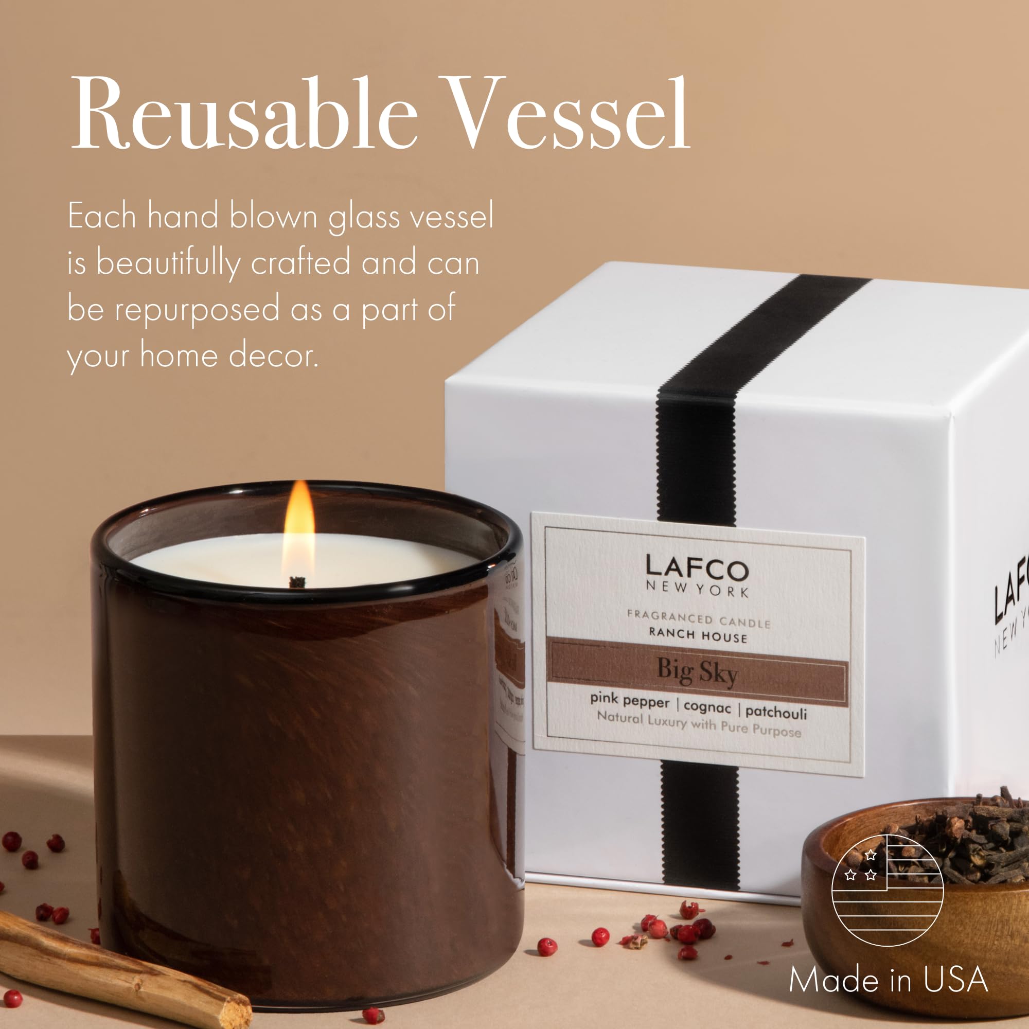 LAFCO New York Signature Big Sky, empaque de regalo, ideal para regalo elegante.