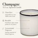 LAFCO New York Signature Candle Champagne, notas olfativas brillantes, ideal para rituales de calma.
