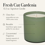 Vela LAFCO New York Signature Gardenia fresca; notas aromáticas para relajación en casa