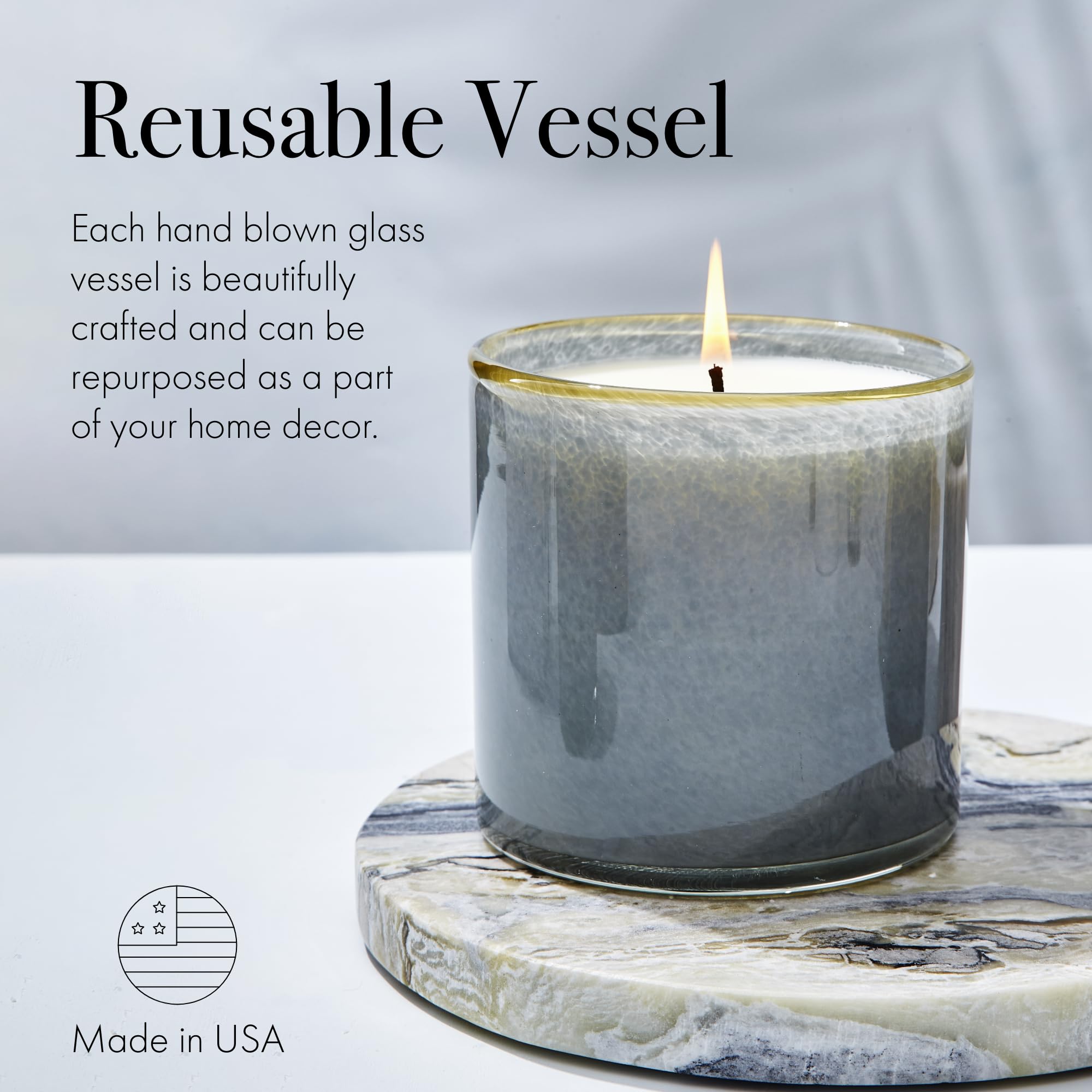 LAFCO New York Signature Candle Sea & Dune, uso decorativo para mesas y estantes.