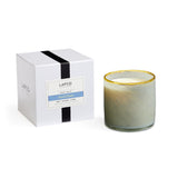 LAFCO New York Signature Candle Sea & Dune, vaso de cristal soplado, ideal para ambientación elegante.