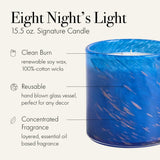 Vaso de vidrio soplado Lafco New York reutilizable como decoración.
