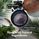 LagunaMoon Dientes brillantes con carbón activado de coco para eliminar manchas superficiales.