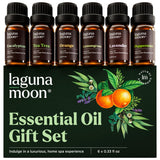 Lagunamoon essential oils set for diffusers enhances ambiance and mood naturally.