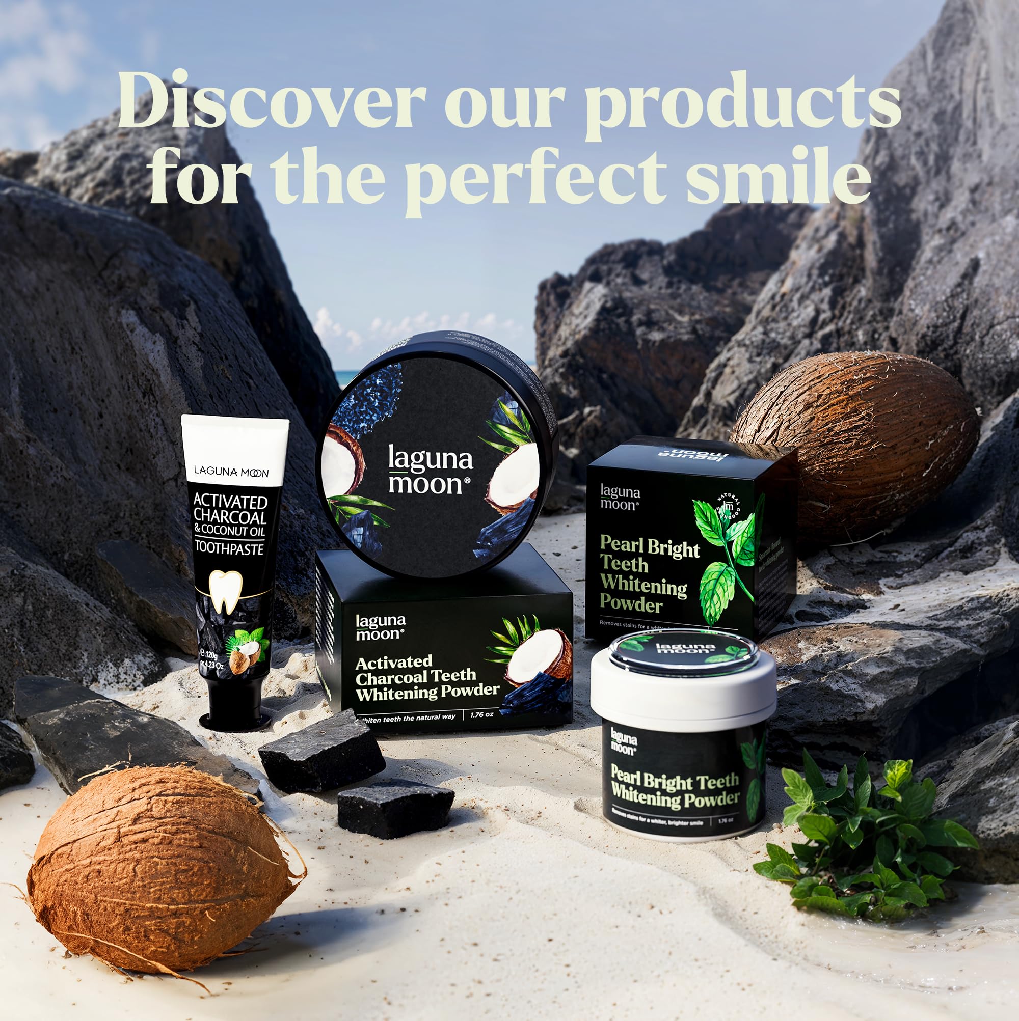 LagunaMoon Opción sin fluoruro para una rutina dental natural.