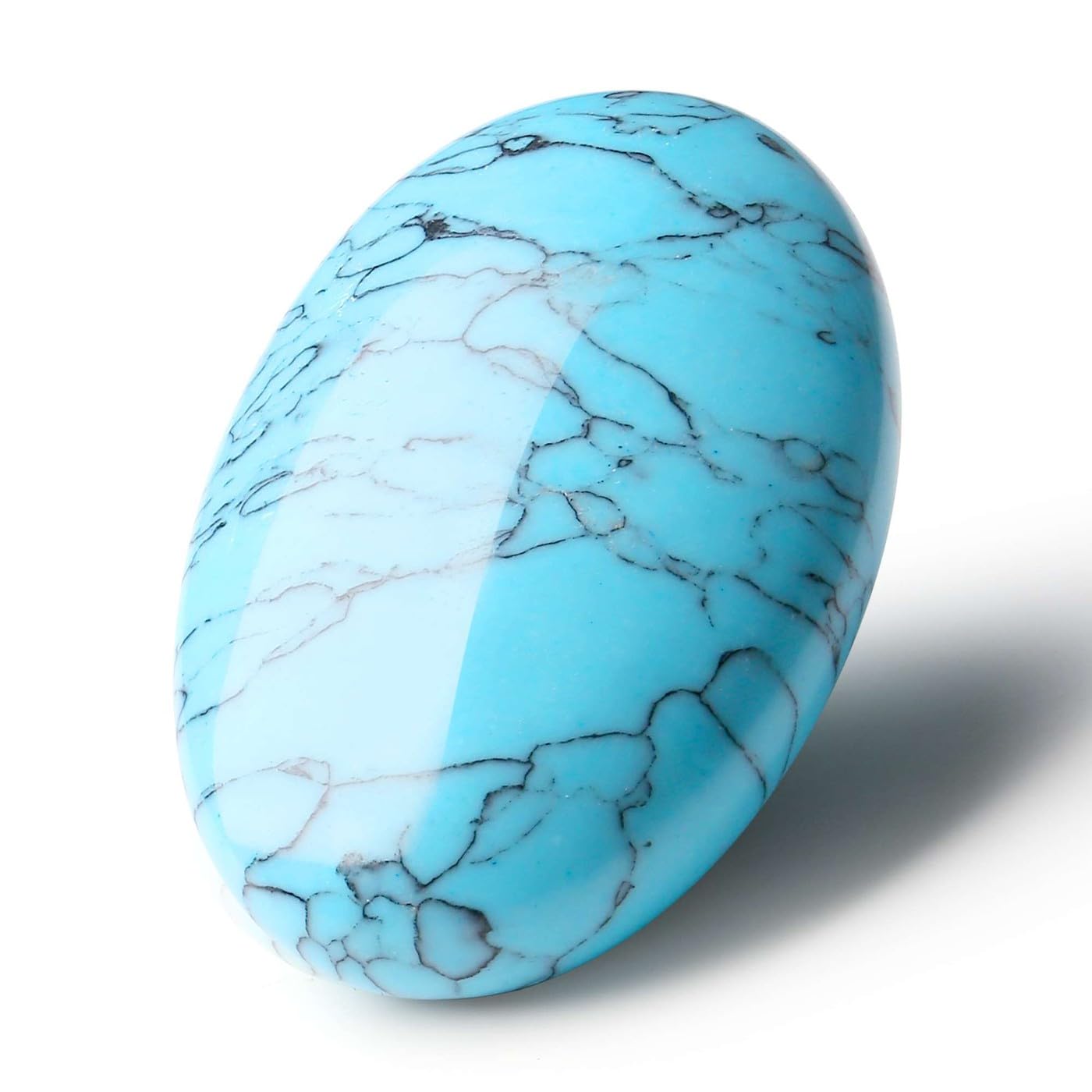 LAIDANLA piedra palma turquesa grande para relajación y equilibrio energético.