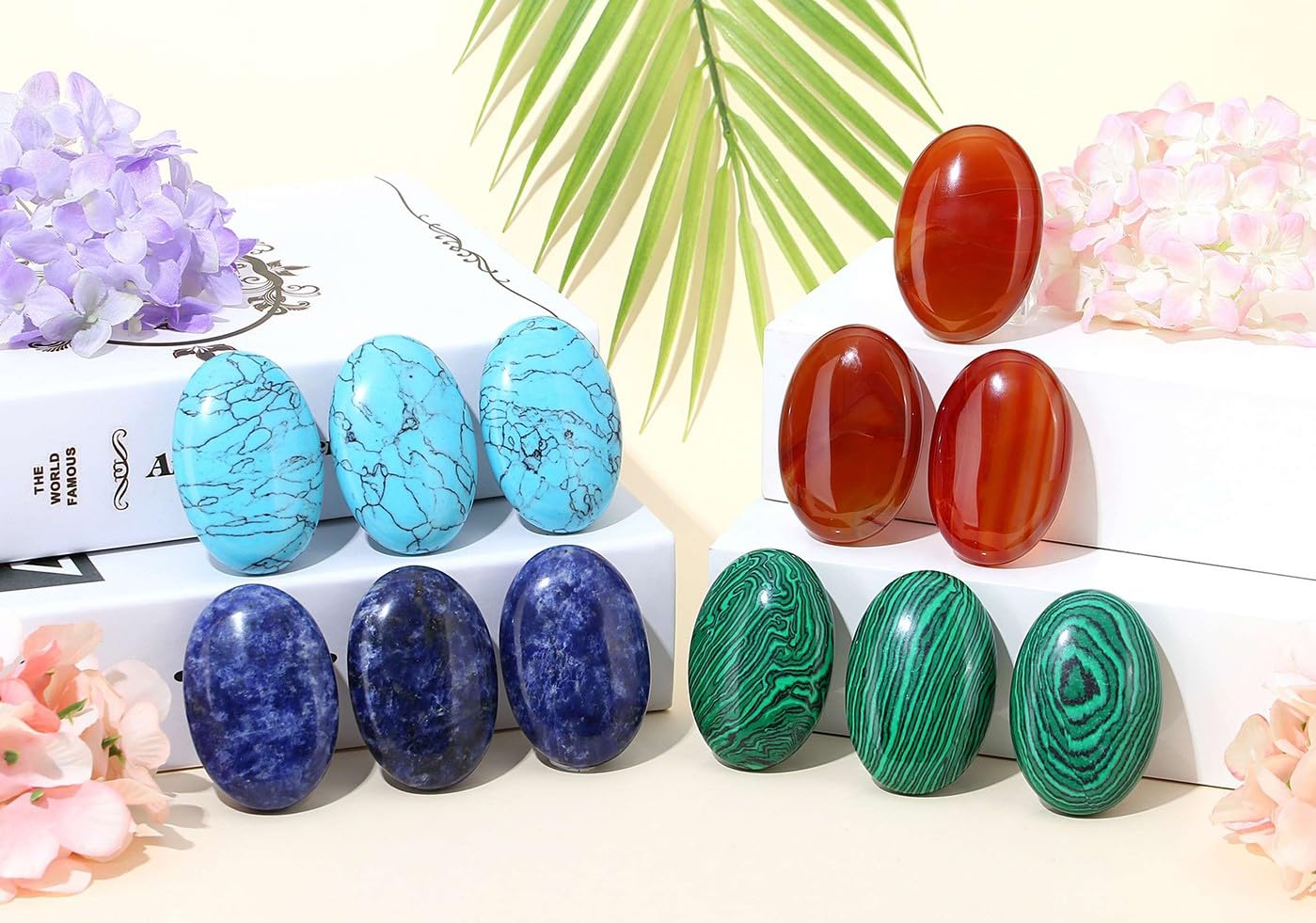 LAIDANLA piedra palma turquesa regalo significativo para seres queridos.