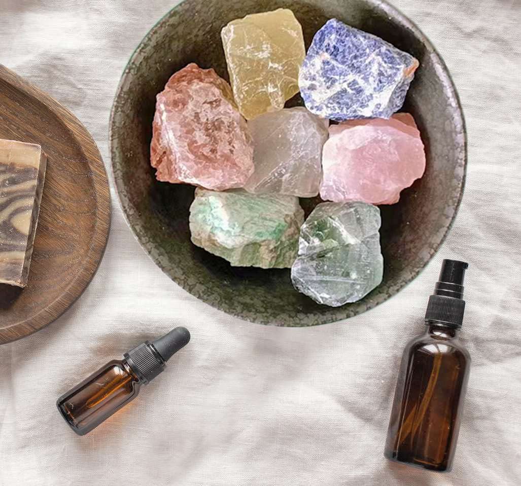 LAIDANLA piedras naturales equilibrio chakras: ayuda para prácticas de atención plena.