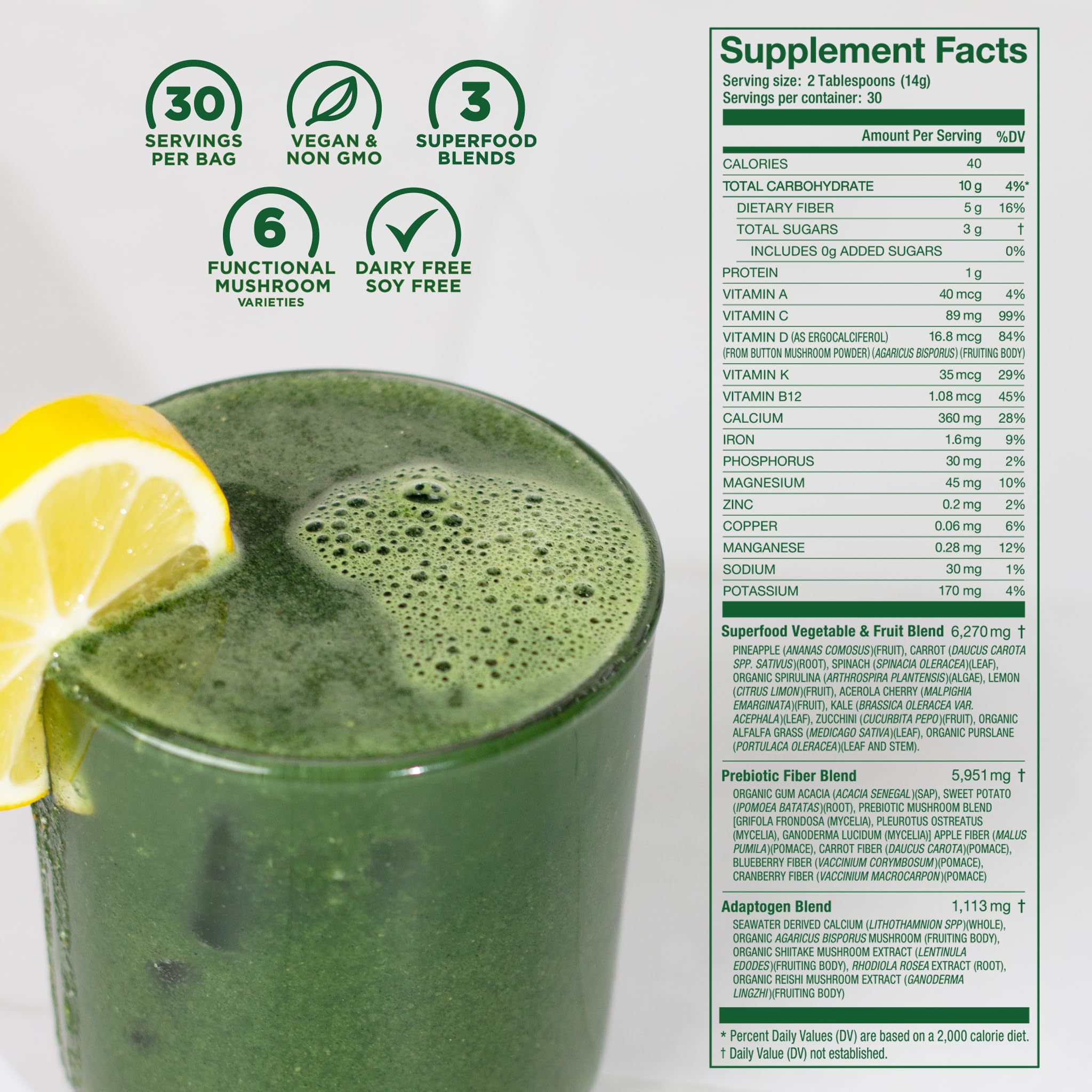 Laird Superfood Adaptogen Blend, equilibrio natural para la jornada