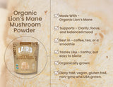 Laird Superfood Melena de León en polvo, perfecto para té o batidos