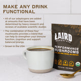 Laird Superfood: preparación para pre-entrenamiento con la mezcla.