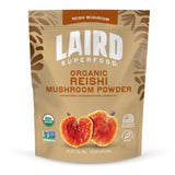 Laird Superfood Reishi polvo orgánico en bolsa, apoyo al equilibrio y bienestar diario.