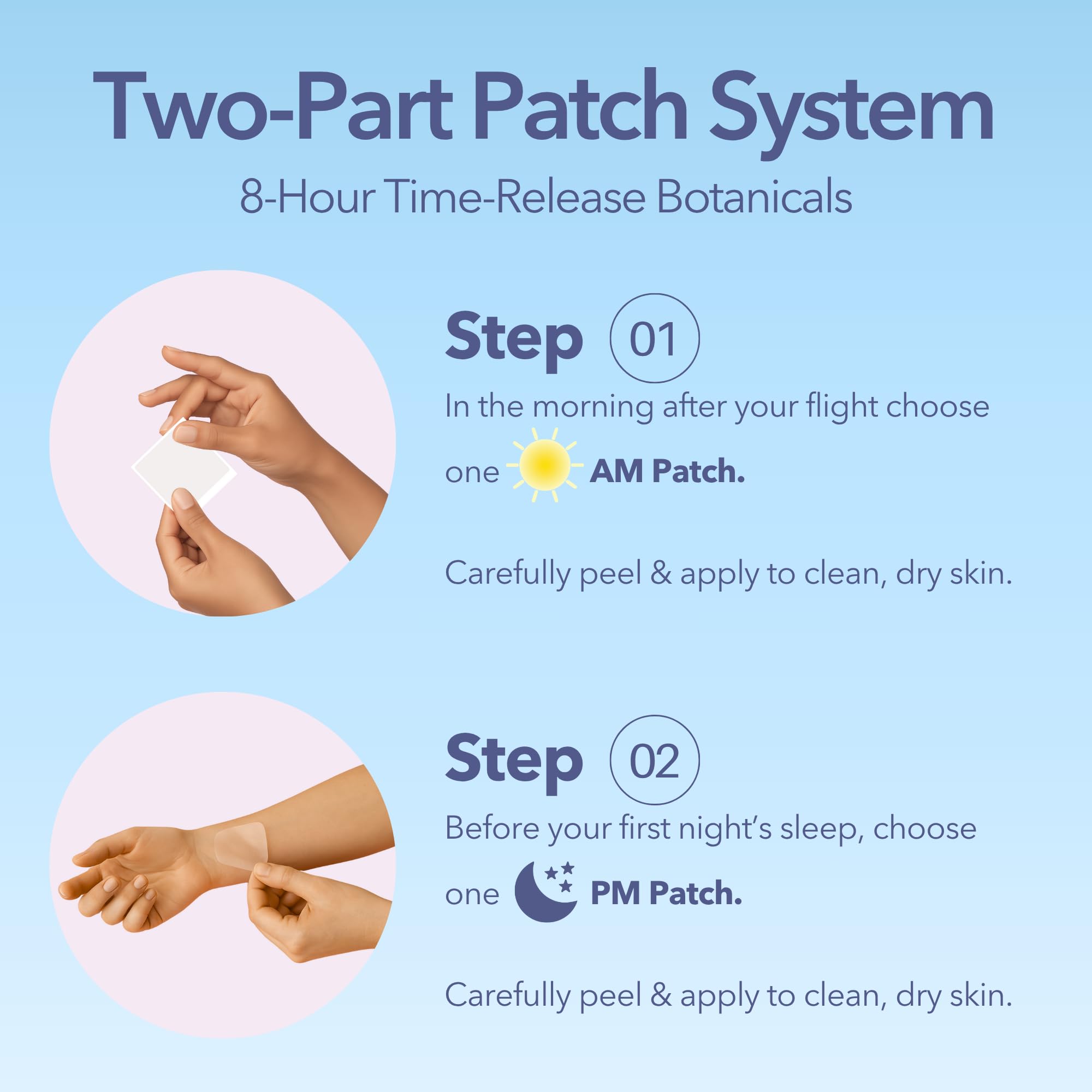 Parches discretos de Laki Naturals para uso en cabina sin manchas.