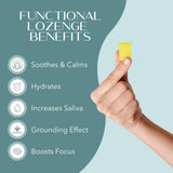 Paquete de dos pastillas Laki Naturals, práctico para casa o viaje.