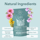 Pastillas para garganta hidratante de Laki Naturals para comodidad diaria.