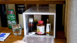 Lalifebuss: compartimento de frigorífico para ingredientes y meriendas, conveniente y seguro.