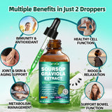 LAMFQA Soursop Bitters: ingredientes naturales para apoyo diario al sistema inmune y digestión.