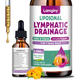 LAMGINY drenaje linfático botella, ideal para uso diario.