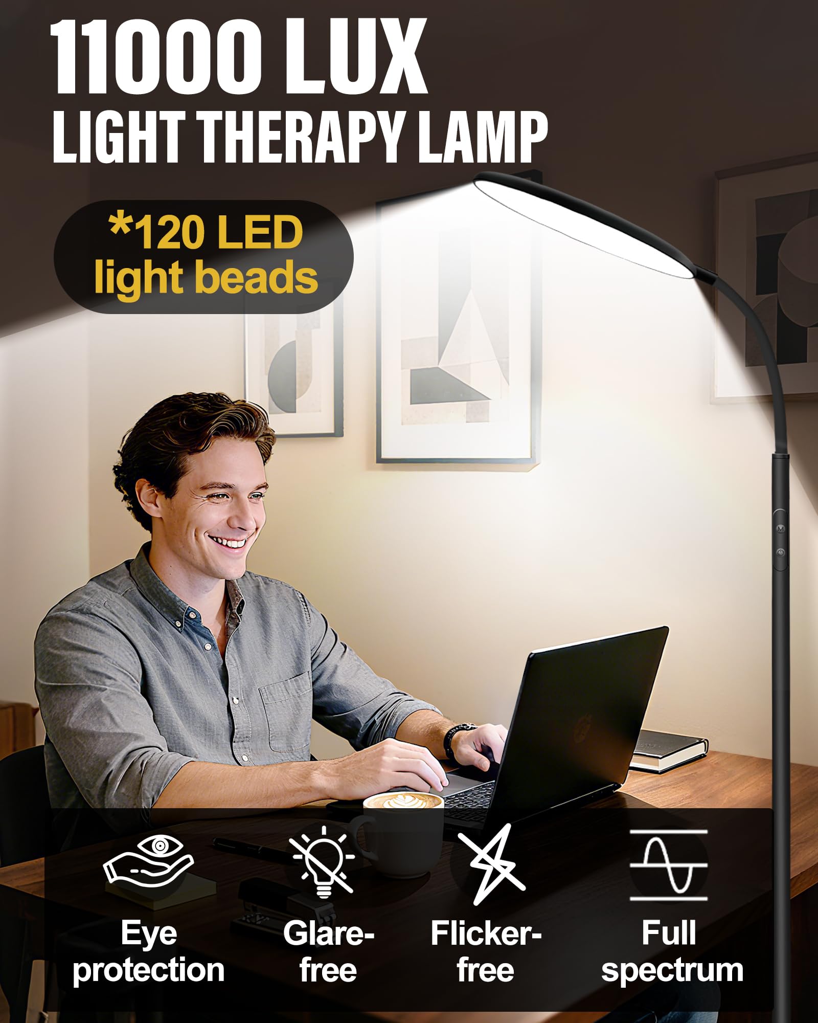 LanAqua Lámpara: control táctil y remoto para usar sin moverte.