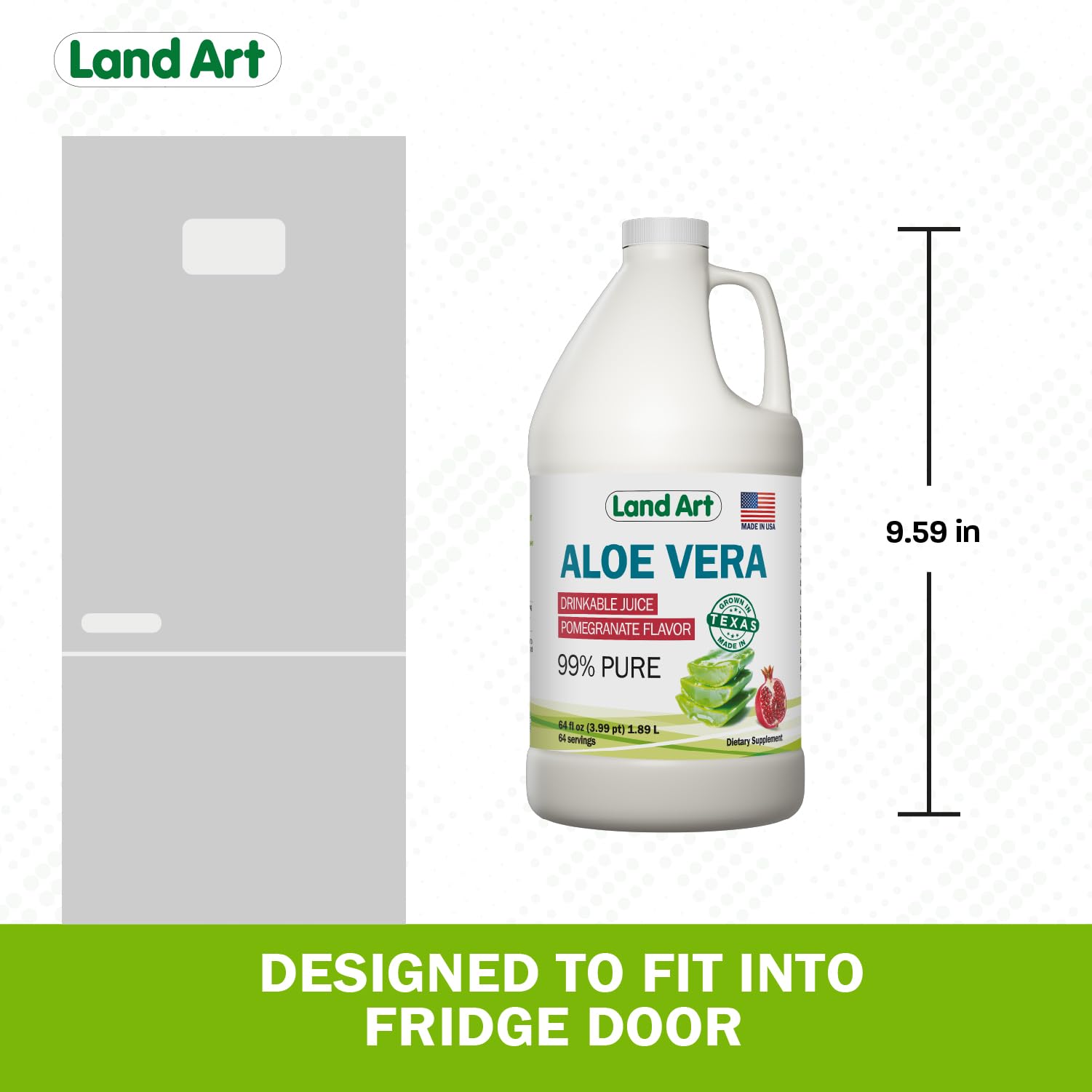 Land Art Sin preservantes, aloe vera con 0.1% de conservante permitido.