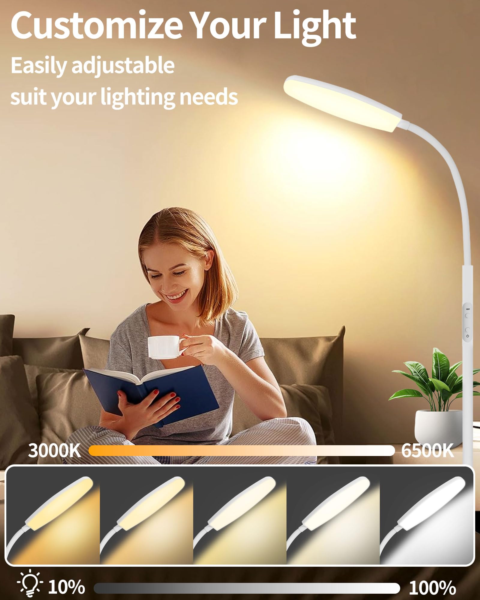 LanSuper panel de luz completa para uso diario y concentración