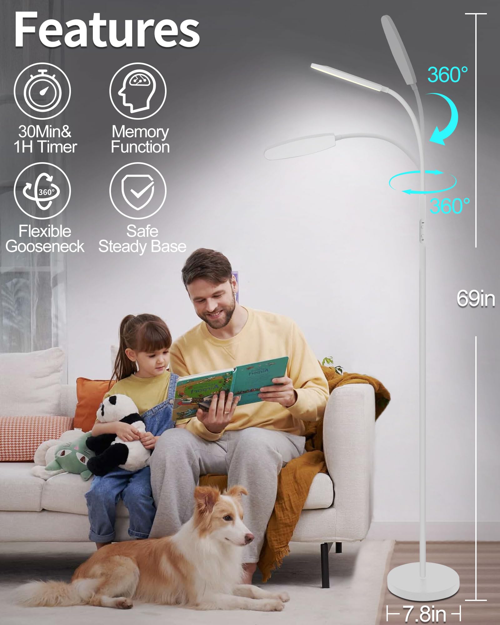 LanSuper temporizador integrado para sesiones personalizadas de luz