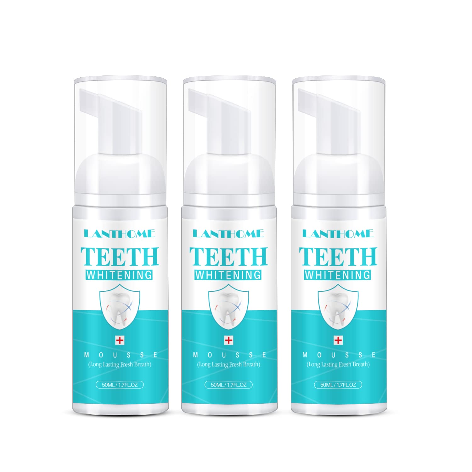 Lanthome espuma blanqueadora para dientes, limpieza suave y segura