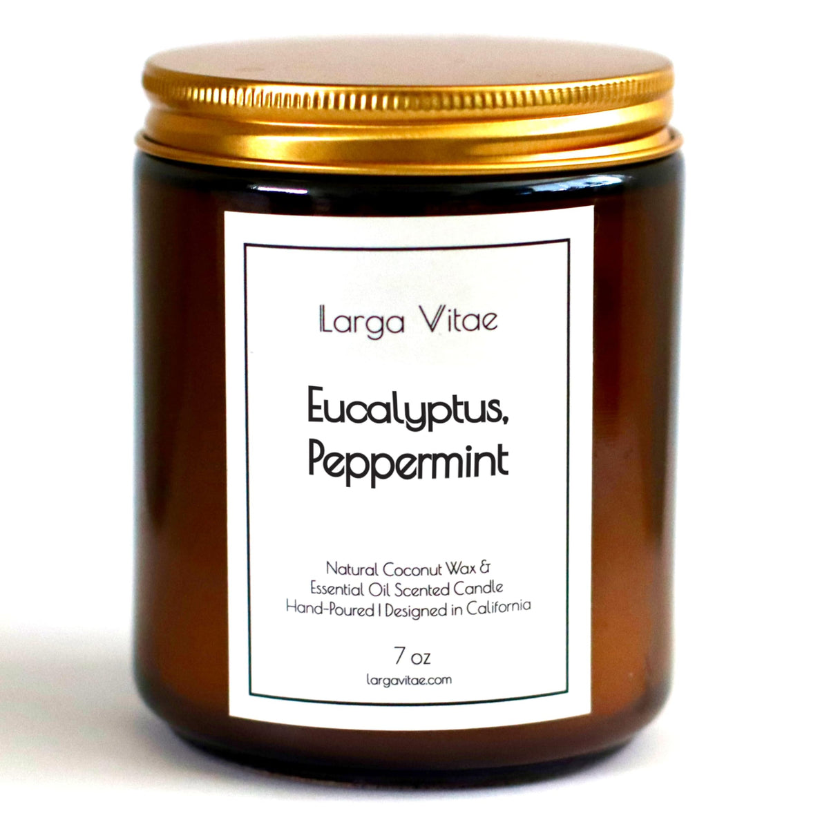 Vela Larga Vitae con cera de coco, aroma natural para un ambiente relajante.