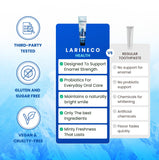 Larineco: menta fresca y limpieza duradera tras el cepillado.