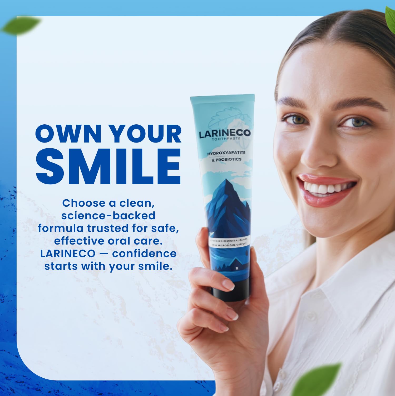 Larineco: xilitol para equilibrio bucal y sabor agradable.
