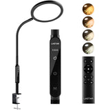 LASTAR lámpara solar 10000 Lux con control remoto y táctil, ideal para uso cómodo desde el sofá.