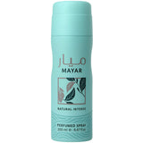 Lattafa Mayar Natural Intenso, frasco de fragancia, ideal para uso diario y sensación fresca.