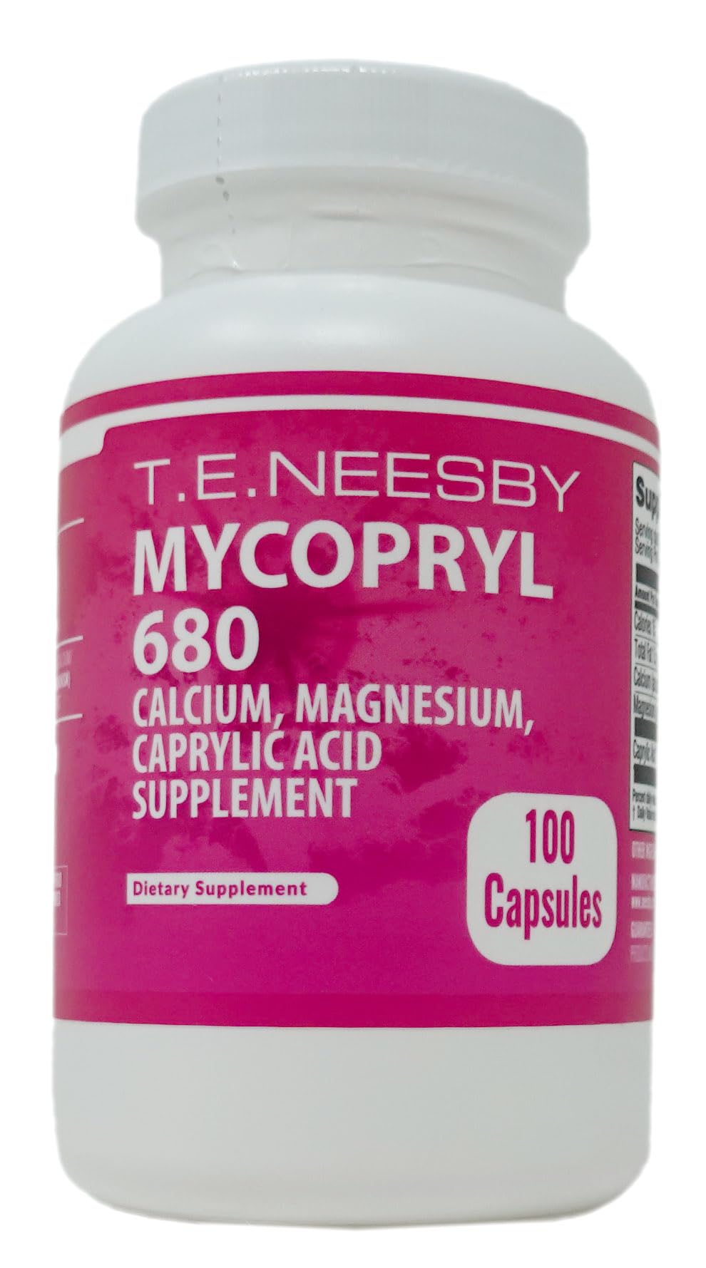 LAURALS Neesby Mycopryl 680 cápsulas en botella, apoyo diario para el bienestar general.