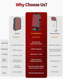 Lawind Panel Luz Roja 660-850 soporte: uso manos libres para cuerpo y rostro