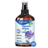 Layhomo Aceite de Magnesio para Pies: botella visible y uso diario