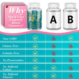 Lazpowfi Biotin Gummies: sabor agradable para consumo fácil en cualquier momento.