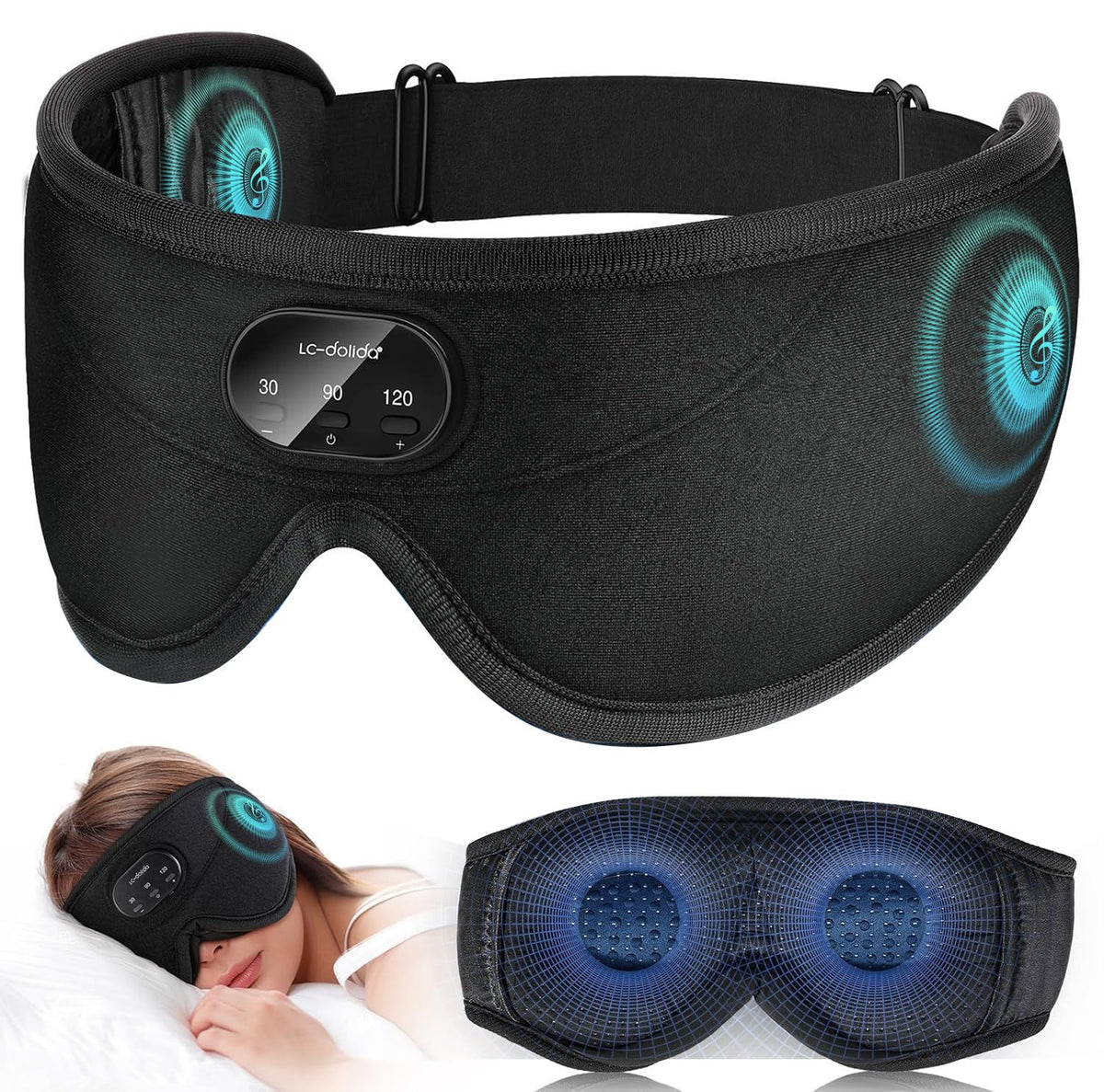 Auriculares LC-dolida para dormir con bluetooth: sonido envolvente para descansar.