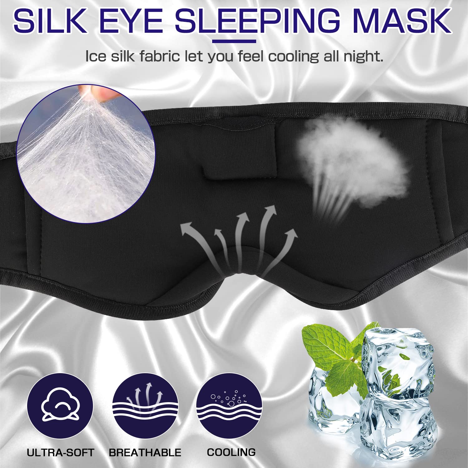 LC-dolida auriculares-dormir con microfono-integrado permite llamadas nocturnas sin quitarte la mascarilla.