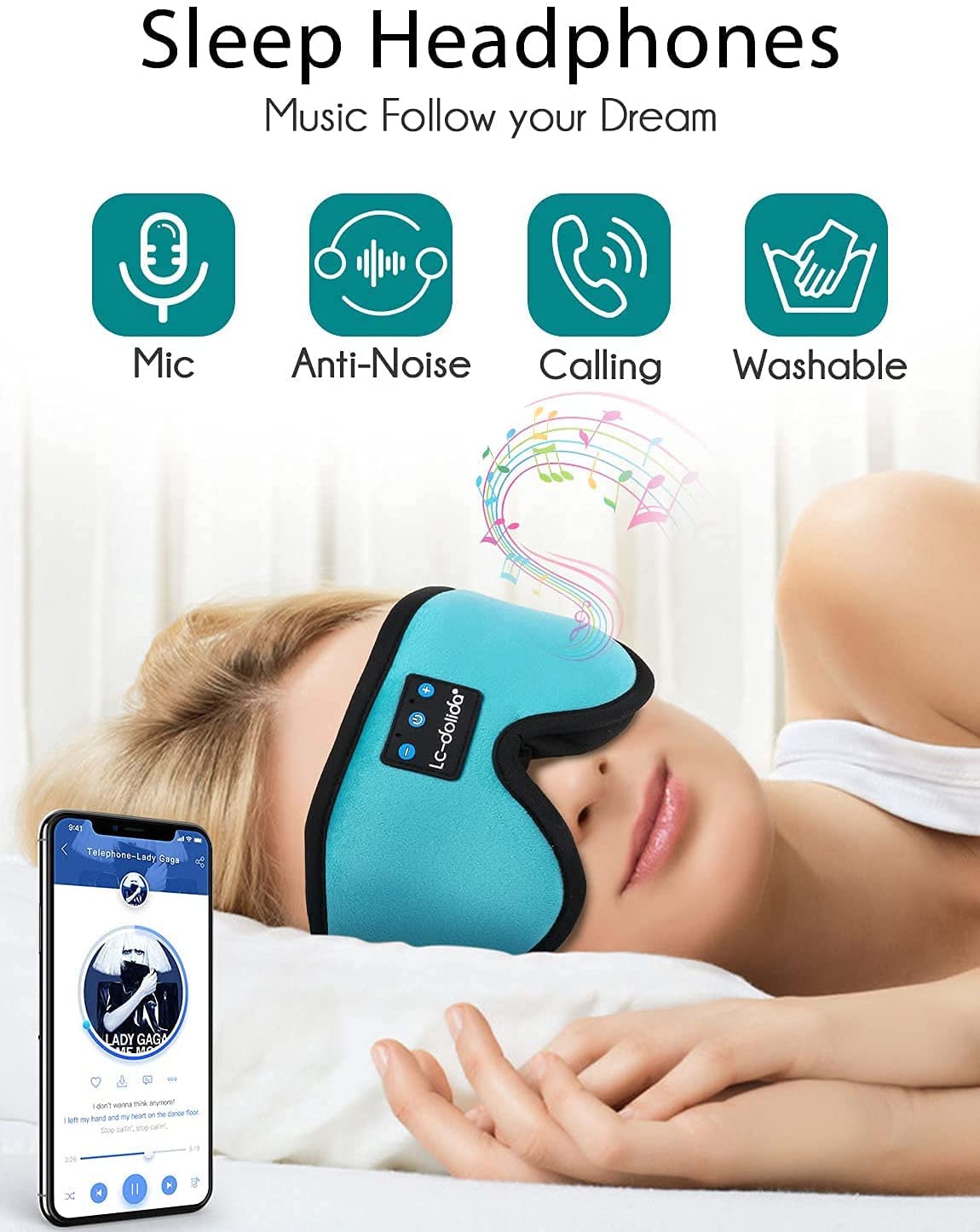 LC-dolida pod de control desmontable facilita limpieza y ajuste antes de dormir.