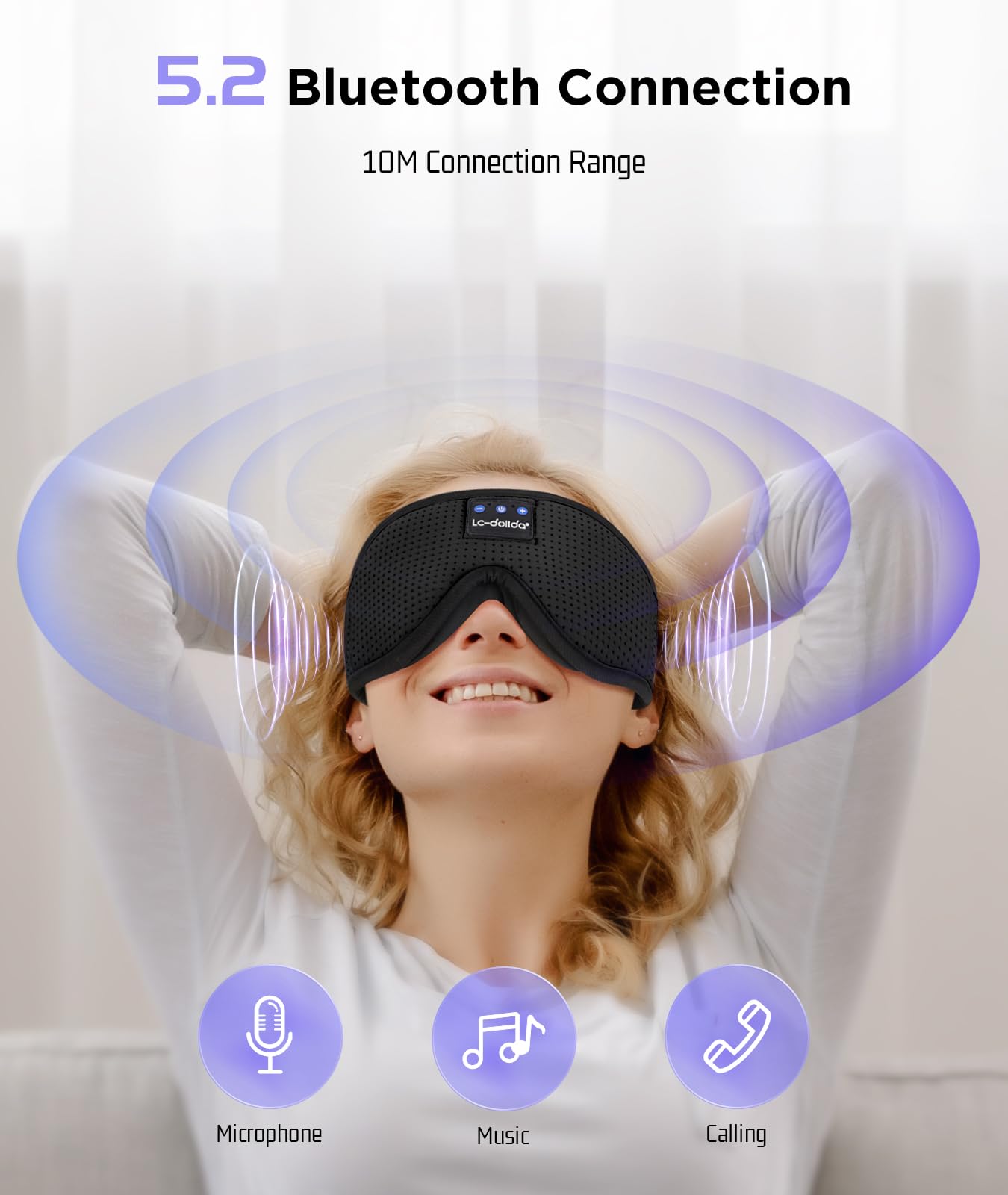 LC-dolida auriculares Bluetooth 5.4 con reproducción estable y clara