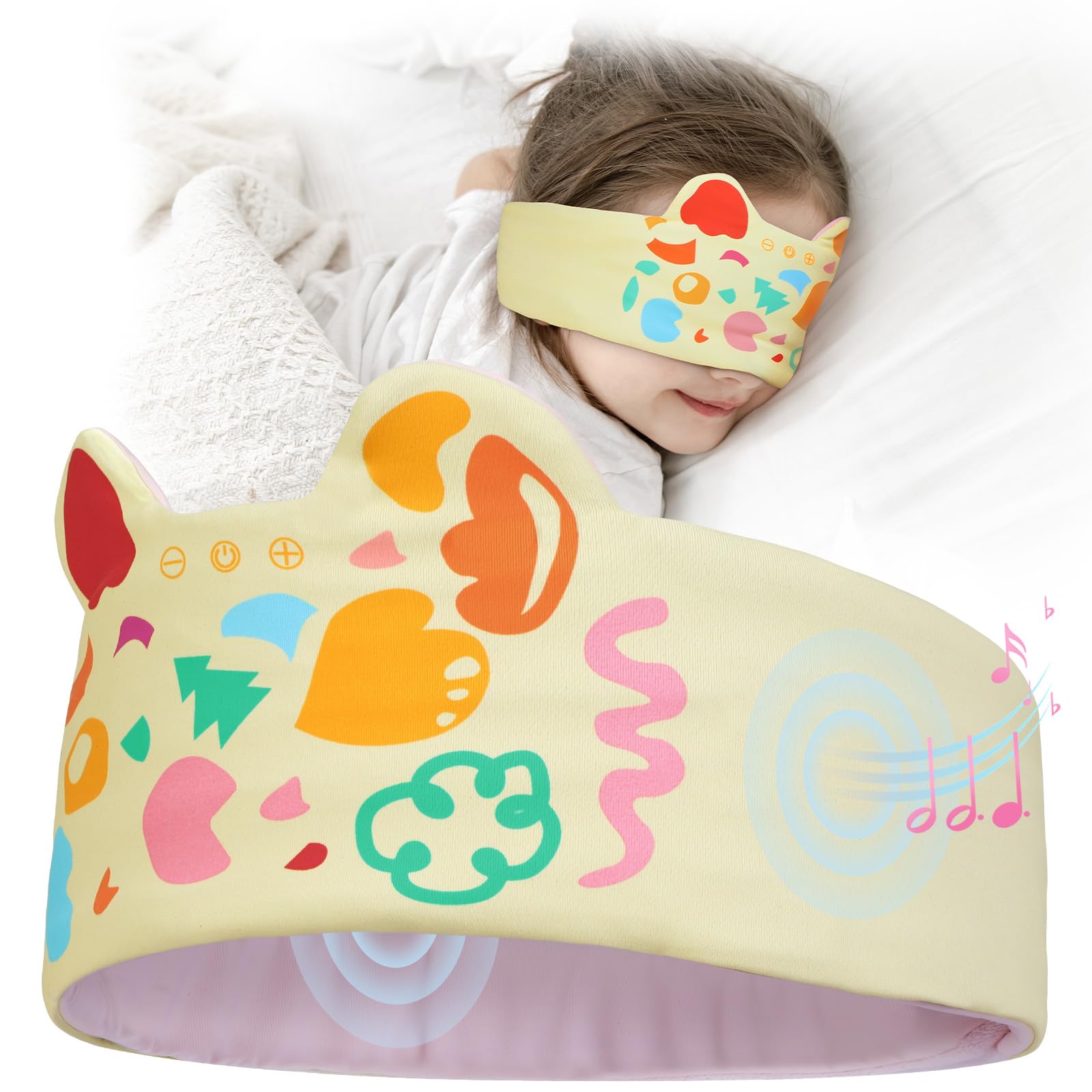 LC-dolida diadema con auriculares para niños, comodidad en viajes