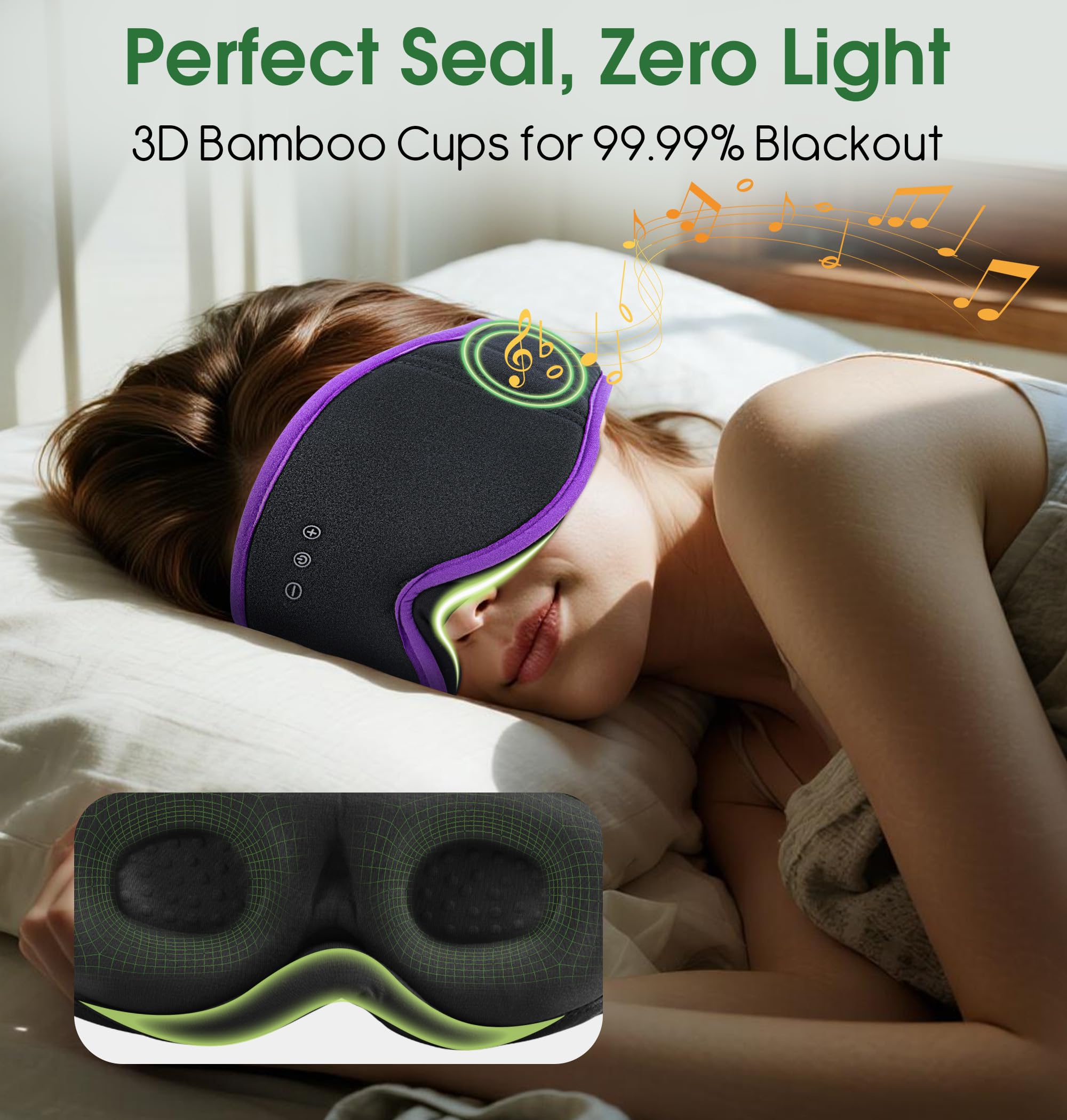LC-dolida copa ocular suave que reduce la presión durante la noche.