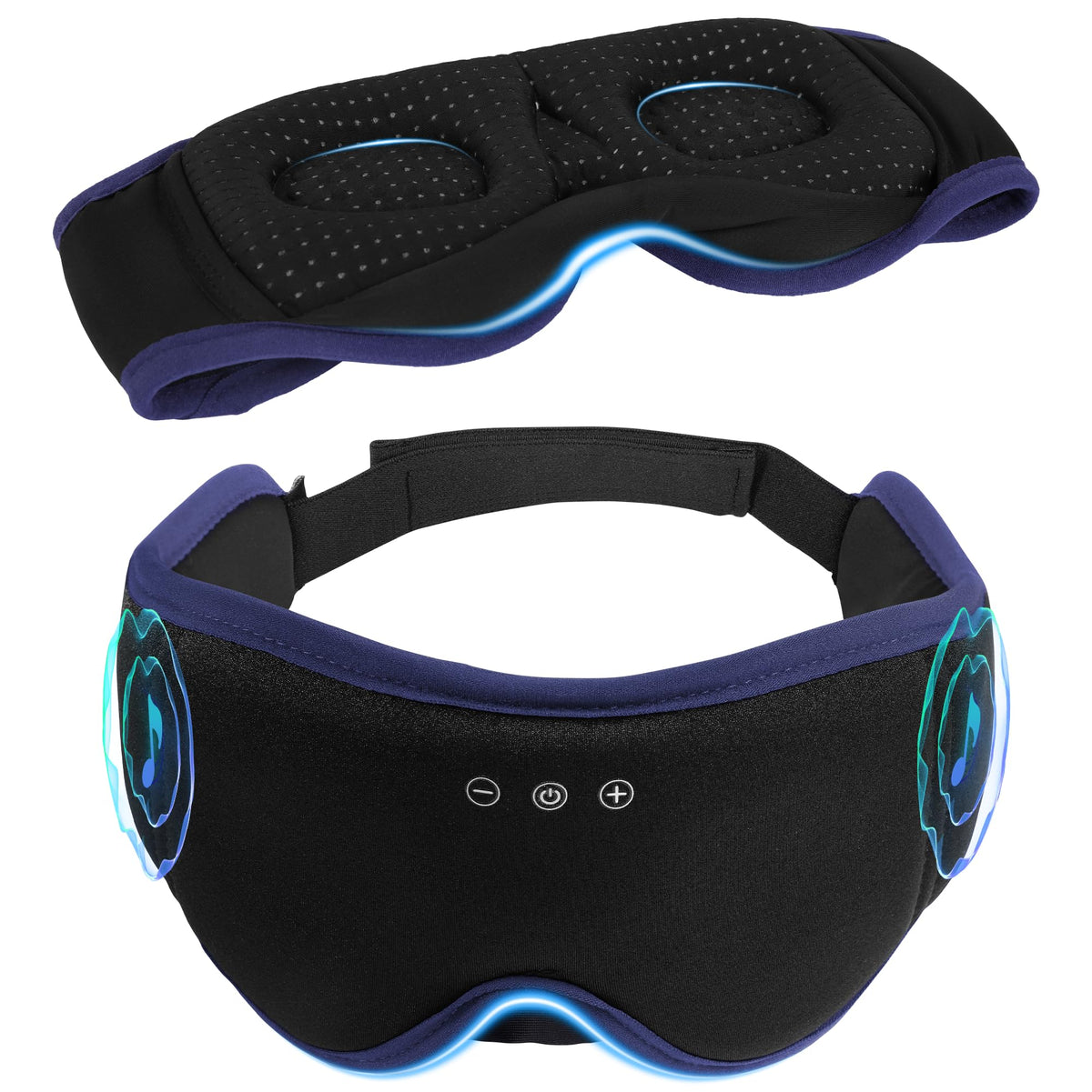 LC-dolida máscara dormir con auriculares BT frontal ofrece descanso cómodo